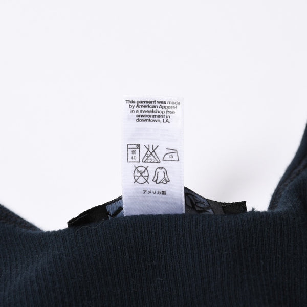 A&G エーアンドジー PEACE LOVE ピースラブ グラフィック プリントタンクトップ Black ブラック 美品 中古 4a001008