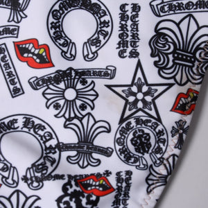 極美品 CHROME HEARTS x MATTY BOY クロムハーツ マッティボーイ 総柄 スイムウェア 水着 中古 4a001005