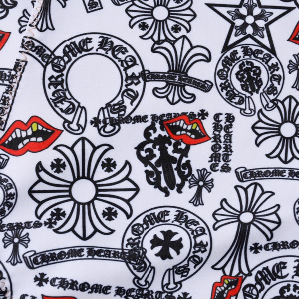 極美品 CHROME HEARTS x MATTY BOY クロムハーツ マッティボーイ 総柄 スイムウェア 水着 中古 4a001005