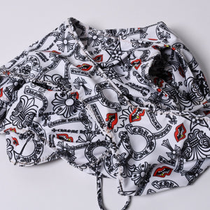 極美品 CHROME HEARTS x MATTY BOY クロムハーツ マッティボーイ 総柄 スイムウェア 水着 中古 4a001005