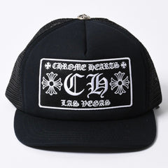 New and unused item CHROME HEARTS Mesh Cap RN# 97729 Black Used 4a001197