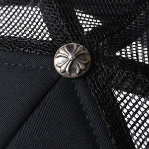New and unused item CHROME HEARTS Mesh Cap RN# 97729 Black Used 4a001197