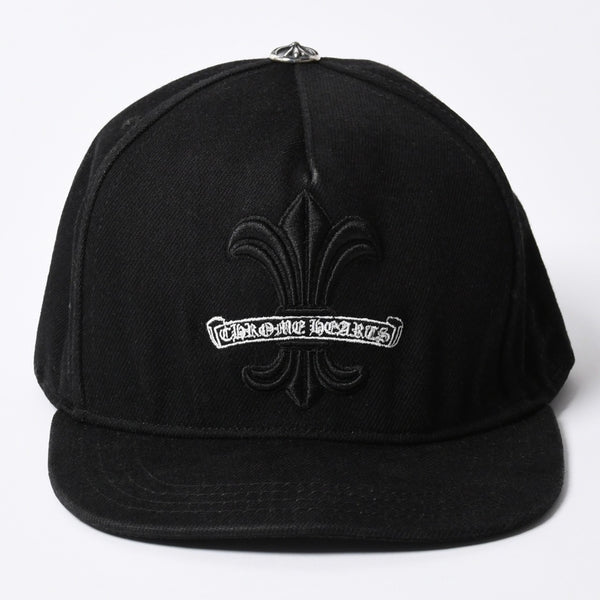CHROME HEARTS 5PANEL TRUCKER CAP ONE SIZE 53-60cm BS Flare Black Good Used 4a001286