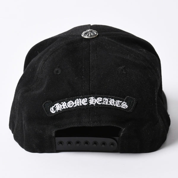 CHROME HEARTS 5PANEL TRUCKER CAP ONE SIZE 53-60cm BS Flare Black Good Used 4a001286