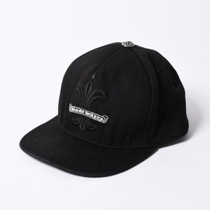 CHROME HEARTS 5PANEL TRUCKER CAP ONE SIZE 53-60cm BS Flare Black Good Used 4a001286