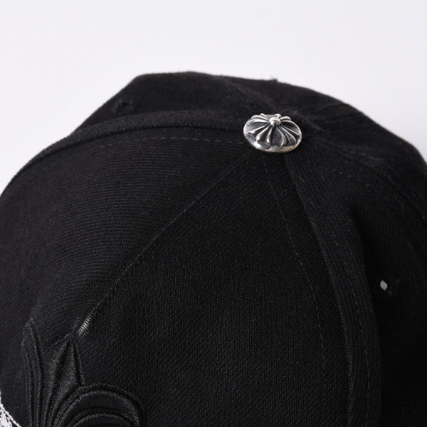 CHROME HEARTS 5PANEL TRUCKER CAP ONE SIZE 53-60cm BS Flare Black Good Used 4a001286