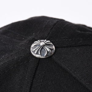 CHROME HEARTS 5PANEL TRUCKER CAP ONE SIZE 53-60cm BS Flare Black Good Used 4a001286