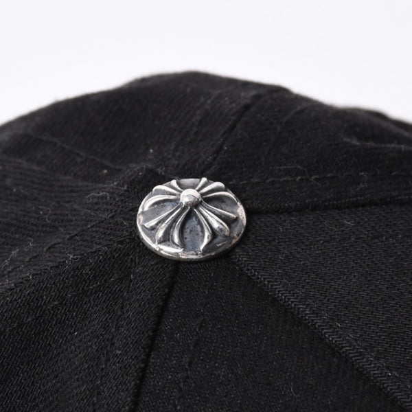 CHROME HEARTS 5PANEL TRUCKER CAP ONE SIZE 53-60cm BS Flare Black Good Used 4a001286