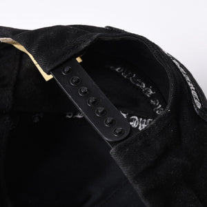 CHROME HEARTS 5PANEL TRUCKER CAP ONE SIZE 53-60cm BS Flare Black Good Used 4a001286