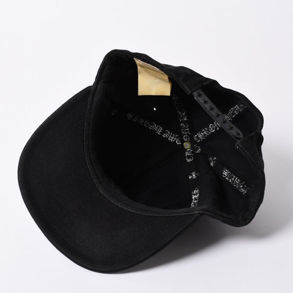CHROME HEARTS 5PANEL TRUCKER CAP ONE SIZE 53-60cm BS Flare Black Good Used 4a001286