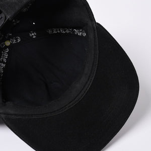 CHROME HEARTS 5PANEL TRUCKER CAP ONE SIZE 53-60cm BS Flare Black Good Used 4a001286
