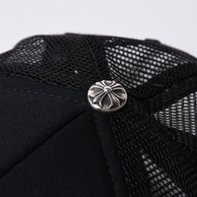 画像をギャラリービューアに読み込む, 新品未使用品 CHROME HEARTS クロムハーツ St. Barths セントバース Exclusive Cemetery Cross メッシュキャップ RN＃ 97729 ブラック オレンジ 中古 4a001198