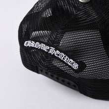 画像をギャラリービューアに読み込む, 新品未使用品 CHROME HEARTS クロムハーツ St. Barths セントバース Exclusive Cemetery Cross メッシュキャップ RN＃ 97729 ブラック オレンジ 中古 4a001198