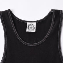 画像をギャラリービューアに読み込む, CHROME HEARTS クロムハーツ タンクトップ ブラックカラー ホワイトロゴ USA製 アメリカ製 サイズS 美品 中古 4a001007