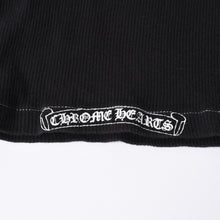 画像をギャラリービューアに読み込む, CHROME HEARTS クロムハーツ タンクトップ ブラックカラー ホワイトロゴ USA製 アメリカ製 サイズS 美品 中古 4a001007