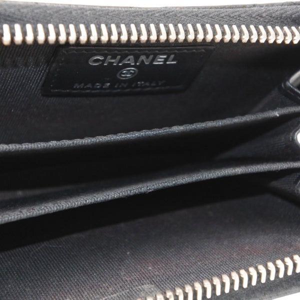 CHANEL シャネル クラシック ジップコインパース 小銭入れ AP0216 20番台 ココマーク キャビアスキン ブラック 美品 中古 4a001199