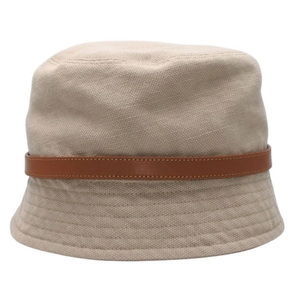 SAINT LAURENT サンローラン カサンドラ バケットハット ベージュ ライトブラウン BEIGE AND LIGHT BROWN 美品 中古 4a000795