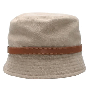 SAINT LAURENT Cassandra Bucket Hat Beige Light Brown BEIGE AND LIGHT BROWN Good Condition Used 4a000795
