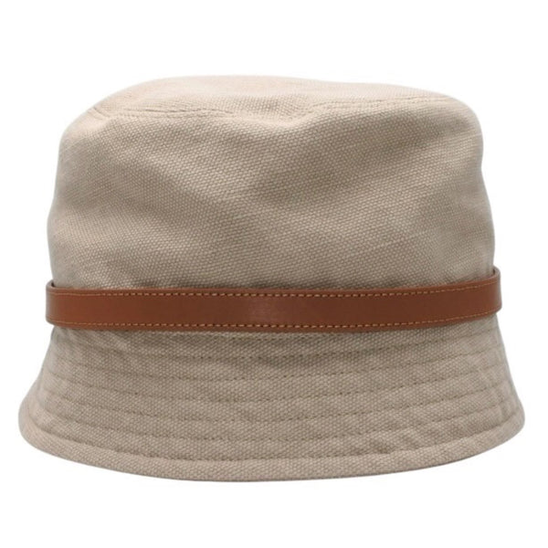 SAINT LAURENT Cassandra Bucket Hat Beige Light Brown BEIGE AND LIGHT BROWN Good Condition Used 4a000795