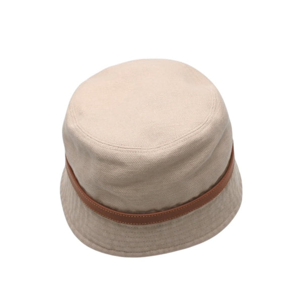 SAINT LAURENT Cassandra Bucket Hat Beige Light Brown BEIGE AND LIGHT BROWN Good Condition Used 4a000795