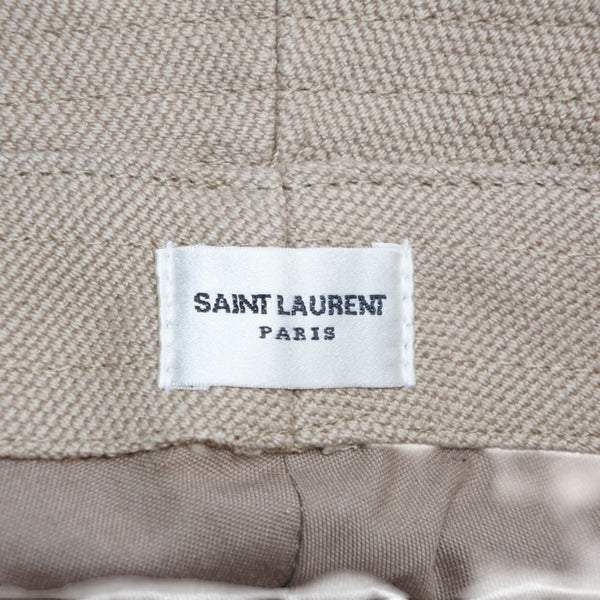 SAINT LAURENT Cassandra Bucket Hat Beige Light Brown BEIGE AND LIGHT BROWN Good Condition Used 4a000795