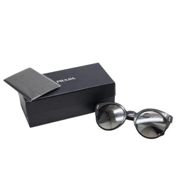 PRADA プラダ Sunglasses サングラス 53◻︎22 SPR 03U-F Eyewear アイウェア ブラック グリーン 美品 中古 4a001352