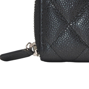 CHANEL シャネル クラシック ジップコインパース 小銭入れ AP0216 20番台 ココマーク キャビアスキン ブラック 美品 中古 4a001199