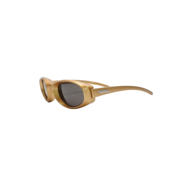 Very Good Condition BOTTEGA VENETA Bottega Veneta Oval Lens Sunglasses BV1210S Gold Used 4a001348