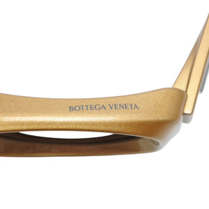 Very Good Condition BOTTEGA VENETA Bottega Veneta Oval Lens Sunglasses BV1210S Gold Used 4a001348