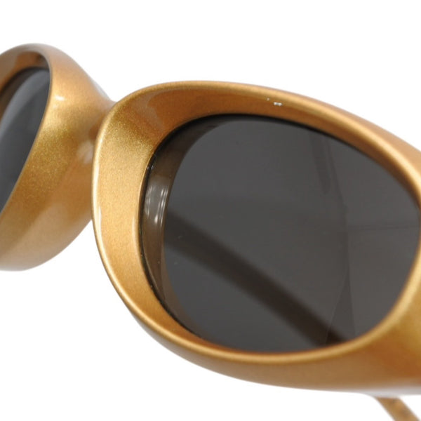 Very Good Condition BOTTEGA VENETA Bottega Veneta Oval Lens Sunglasses BV1210S Gold Used 4a001348