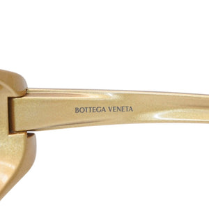 Very Good Condition BOTTEGA VENETA Bottega Veneta Oval Lens Sunglasses BV1210S Gold Used 4a001348