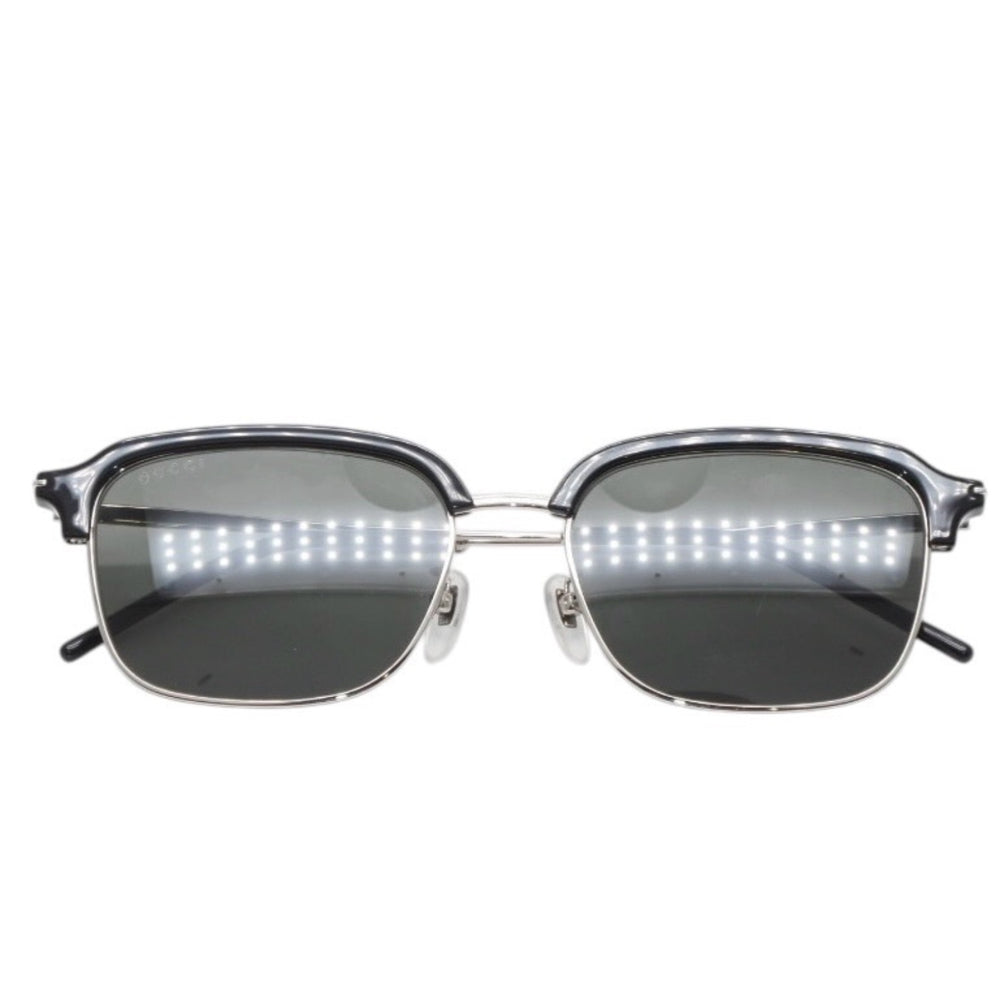 GUCCI グッチ Sunglasses サングラス アイウェア シルバーテンプル 56◻︎18-150 ブラック 美品 中古 4a001351