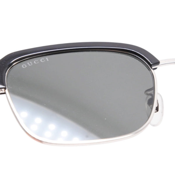 GUCCI グッチ Sunglasses サングラス アイウェア シルバーテンプル 56◻︎18-150 ブラック 美品 中古 4a001351