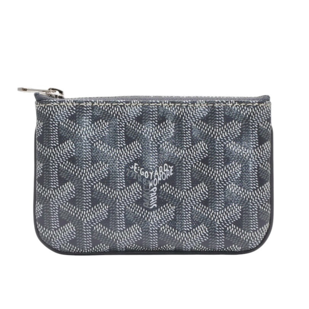 新品未使用 GOYARD ゴヤール Senat Nano Key Pouch セナナノキーポーチ コインケース SENAPCNANTY51CL51P グレー 中古 4a001202
