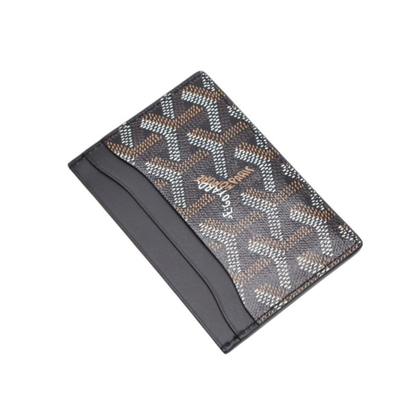 新品未使用 GOYARD ゴヤール Saint Sulpice サン シュルピス カードケース カードホルダー STSULPPMLTY01CL01X ブラック 中古 4a001208