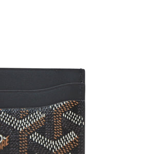新品未使用 GOYARD ゴヤール Saint Sulpice サン シュルピス カードケース カードホルダー STSULPPMLTY01CL01X ブラック 中古 4a001208