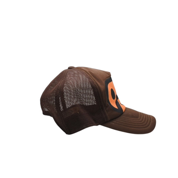 A BATHING APE MILO FACE MESH CAP BROWN Good Condition Used 4a001289