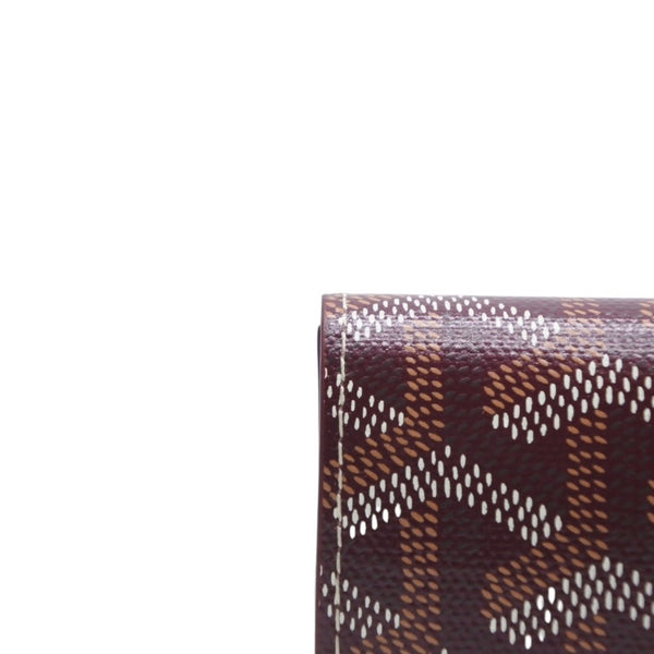 New and unused GOYARD Marigny Wallet Marigny wallet bifold wallet MARIGNPMLTY33CL33P Bordeaux Used 4a001209