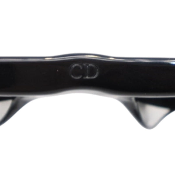 極美品 Christian Dior クリスチャンディオール h CDダイヤモンド サングラス アイウェア 10A0 サイズ56□15 140 ブラック 中古 4a001201