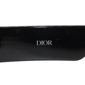 極美品 Christian Dior クリスチャンディオール h CDダイヤモンド サングラス アイウェア 10A0 サイズ56□15 140 ブラック 中古 4a001201