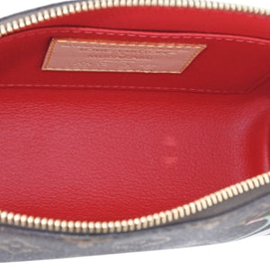 New and unused LOUIS VUITTON Pochette Cosmetic PM Pouch M13766 Monogram Cherry Takashi Murakami Gold hardware Used 4a001204