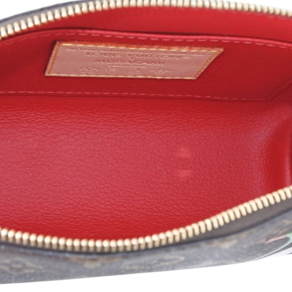 New and unused LOUIS VUITTON Pochette Cosmetic PM Pouch M13766 Monogram Cherry Takashi Murakami Gold hardware Used 4a001204