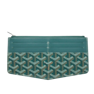 Very good condition GOYARD Insert Louise long wallet INSLOUMMLTY09CL09P PVC leather green used 4a001207