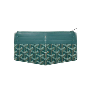 Very good condition GOYARD Insert Louise long wallet INSLOUMMLTY09CL09P PVC leather green used 4a001207