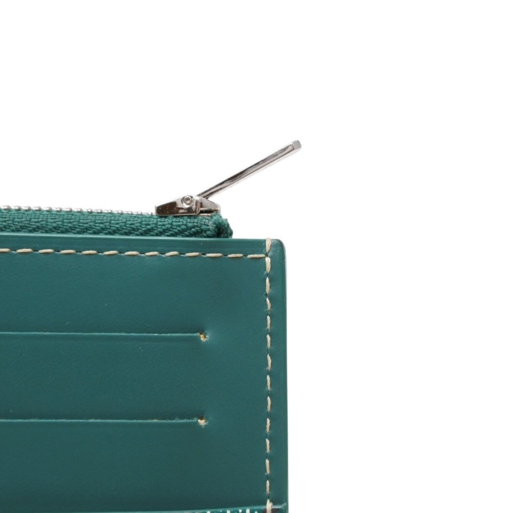 極美品 GOYARD ゴヤール Insert Louise インサートルイーズ 長財布 INSLOUMMLTY09CL09P PVC レザー グリーン 中古 4a001207
