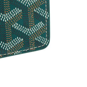 Very good condition GOYARD Insert Louise long wallet INSLOUMMLTY09CL09P PVC leather green used 4a001207