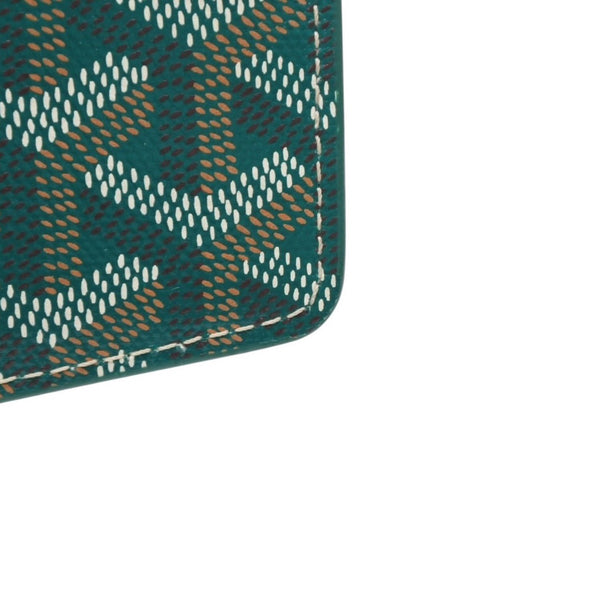 Very good condition GOYARD Insert Louise long wallet INSLOUMMLTY09CL09P PVC leather green used 4a001207