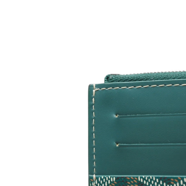 Very good condition GOYARD Insert Louise long wallet INSLOUMMLTY09CL09P PVC leather green used 4a001207