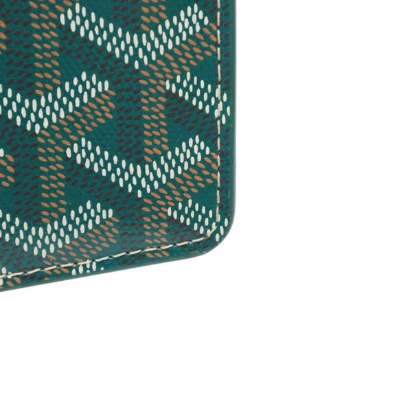 Very good condition GOYARD Insert Louise long wallet INSLOUMMLTY09CL09P PVC leather green used 4a001207