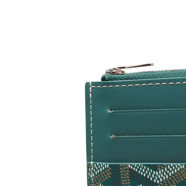 Very good condition GOYARD Insert Louise long wallet INSLOUMMLTY09CL09P PVC leather green used 4a001207